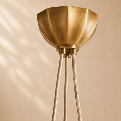 Nelly Multi-Globe Ribbed Opal Glass Chandelier