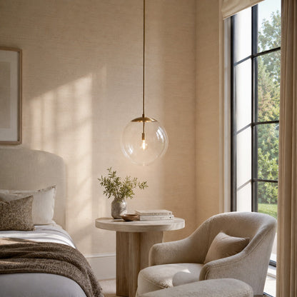 Wescott XL Globe Pendant with Rod