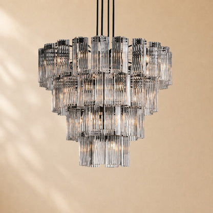 Delsie Art Glass Round Chandelier 48"