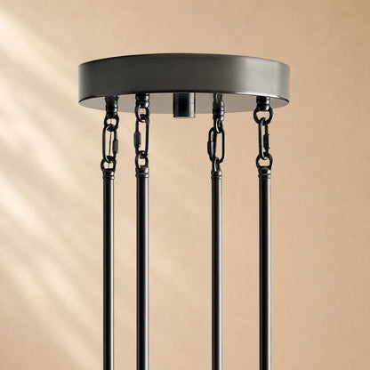 Delsie Art Glass Round Chandelier 60"
