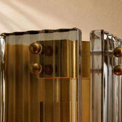 Delsie Fluted Glass Wall Sconce