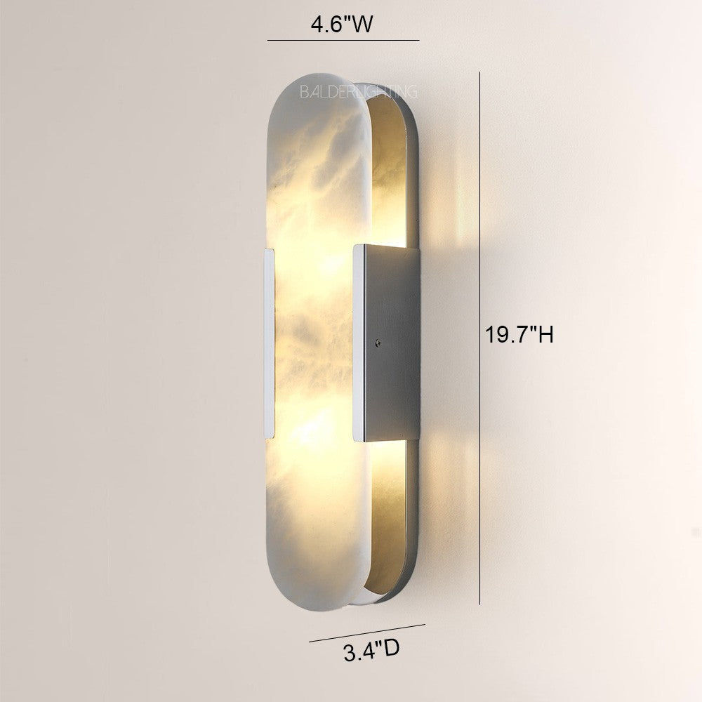 Alabaster OpalEdge Oval Wall Sconce