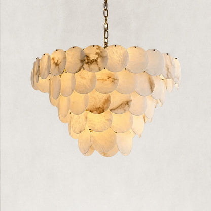 Oriella Grand Multi-Tier Alabaster Chandelier 35"D