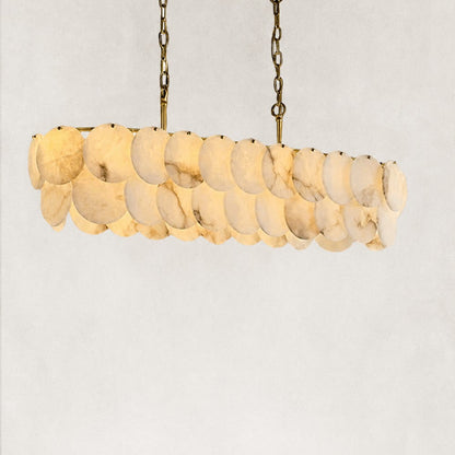 Oriella Grand Multi-Tier Alabaster Chandelier 47"W