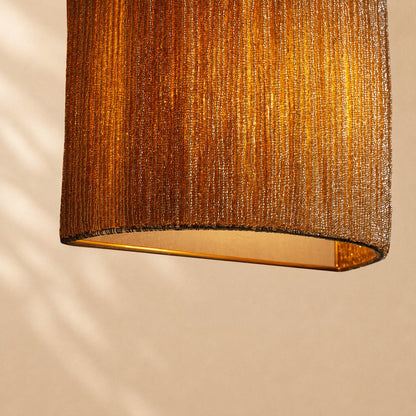 Pater Jute Fringe Beaded Wall Sconce