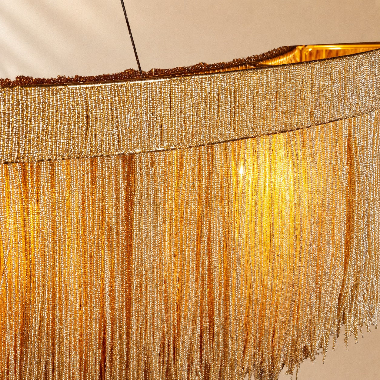 Pater Jute Fringe Round Chandelier