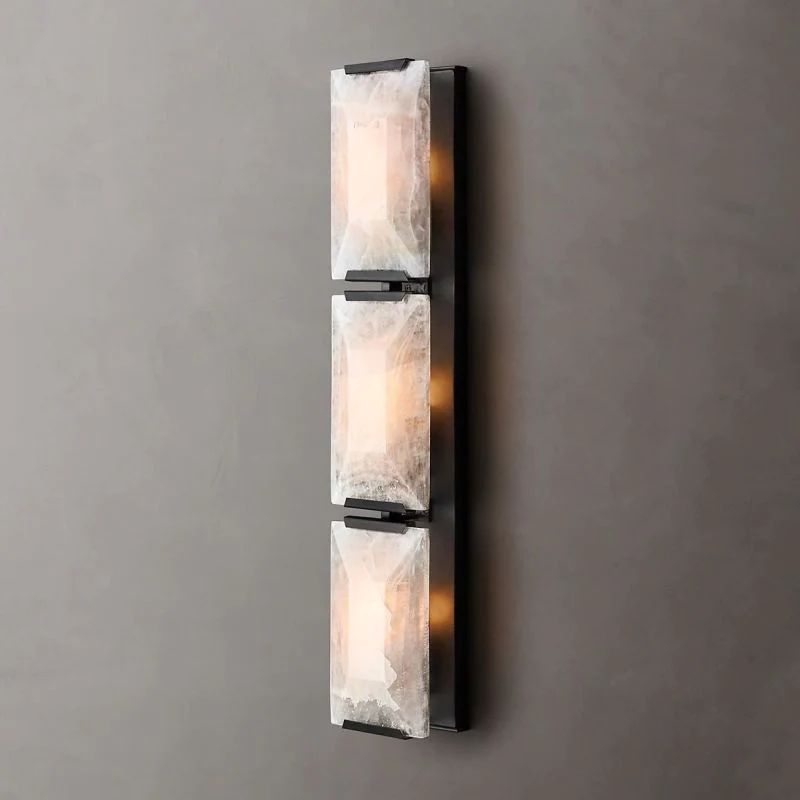 Paula Alabaster Triple Bedroom Sconce