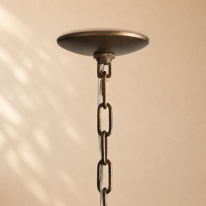Penn Rattan Chandelier 52"