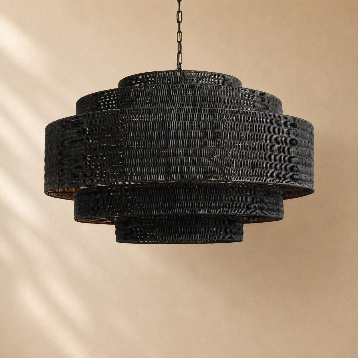 Penn Rattan Chandelier