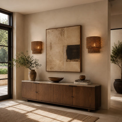 Penn Rattan Wall Sconce
