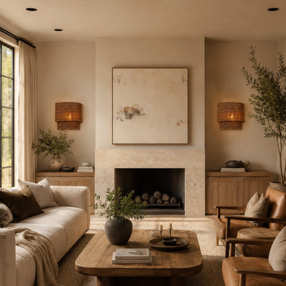 Penn Rattan Wall Sconce