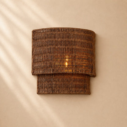 Penn Rattan Wall Sconce