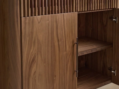 Piermont Modular Reeded Cabinet for Media Storage