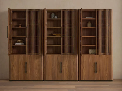 Piermont Modular Reeded Cabinet for Media Storage