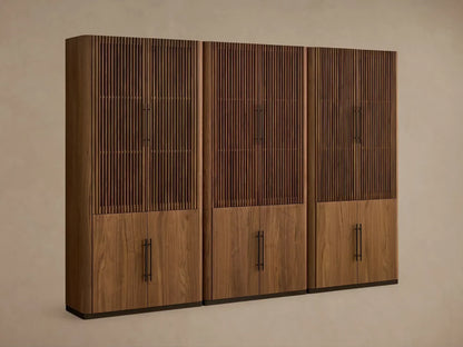 Piermont Modular Reeded Cabinet for Media Storage