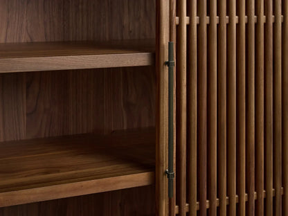 Piermont Modular Reeded Cabinet for Media Storage