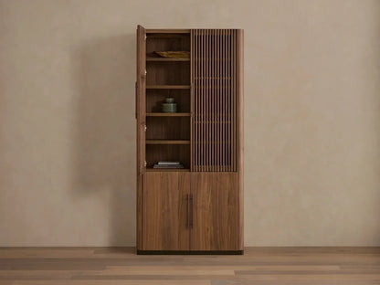Piermont Modular Reeded Cabinet for Media Storage