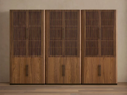 Piermont Modular Reeded Cabinet for Media Storage