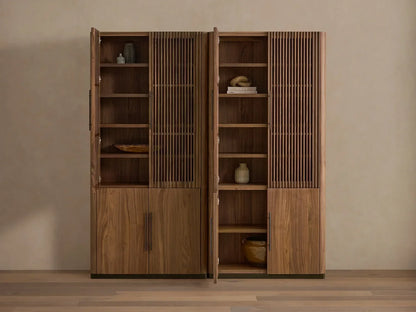 Piermont Modular Reeded Cabinet for Media Storage