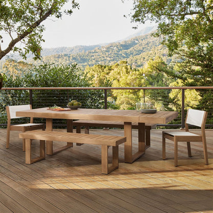 Portside Outdoor Extendable Dining Table (76.5"–115")