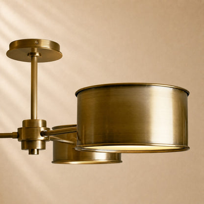 Pullan 3-Light Metal Semi-Flush Mount