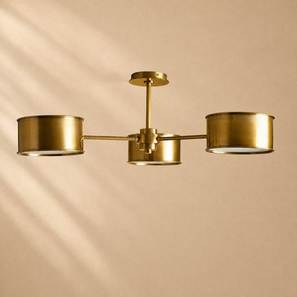 Pullan 3-Light Metal Semi-Flush Mount