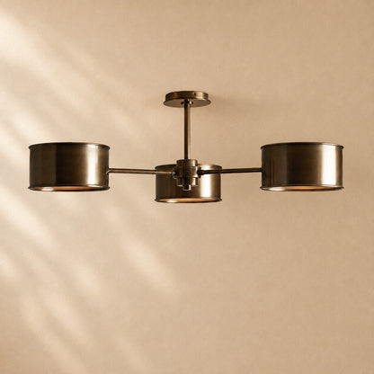 Pullan 3-Light Metal Semi-Flush Mount
