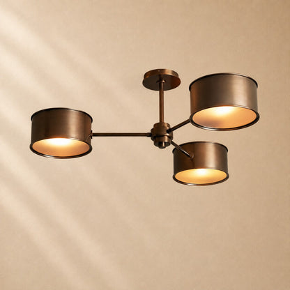 Pullan 3-Light Metal Semi-Flush Mount