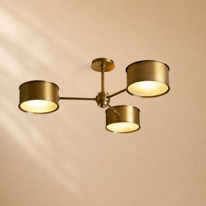 Pullan 3-Light Metal Semi-Flush Mount