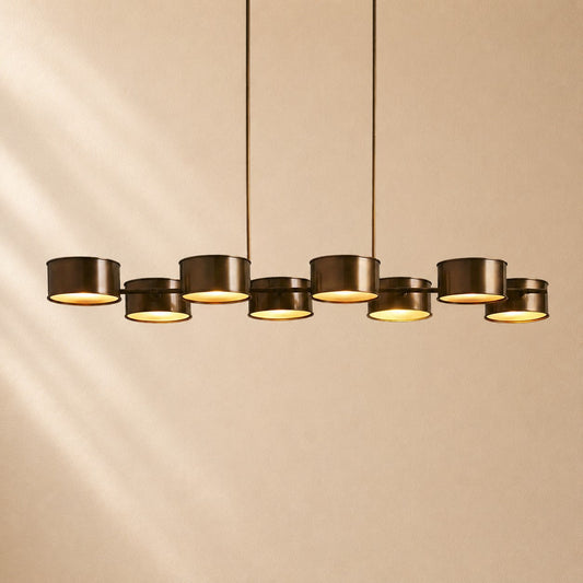 Pullan Linear Metal Drum Chandelier