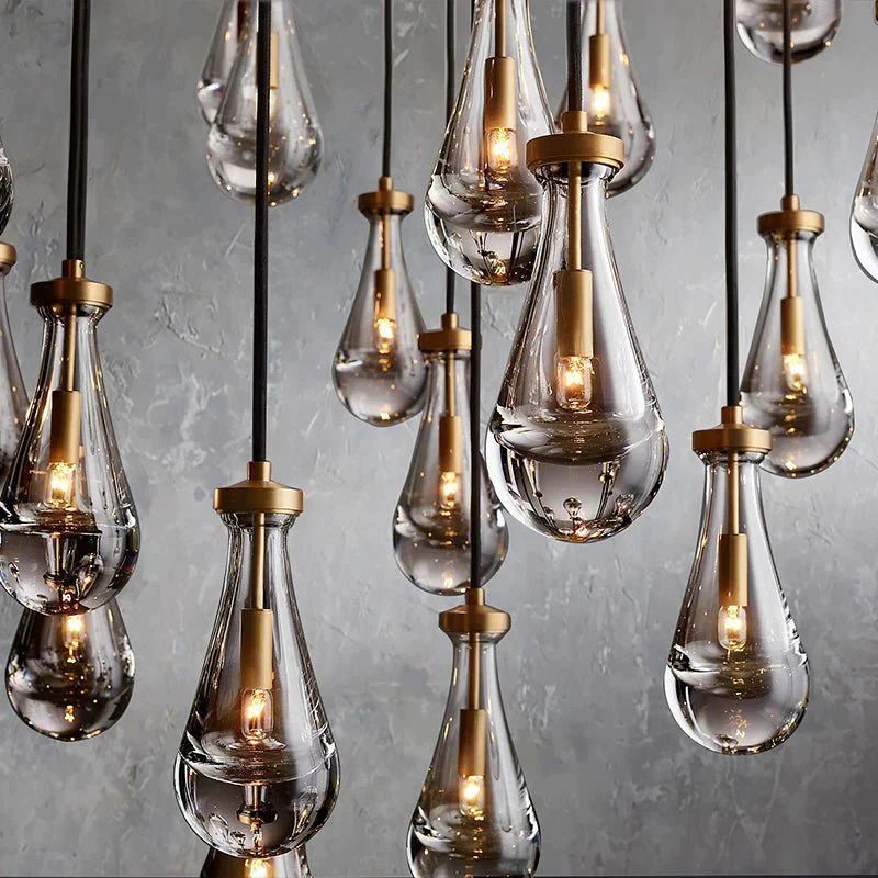 Raindrop Rectangular Chandelier D54"