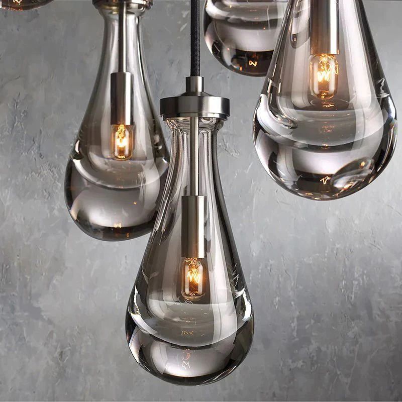 Raindrop Rectangular Chandelier D54"