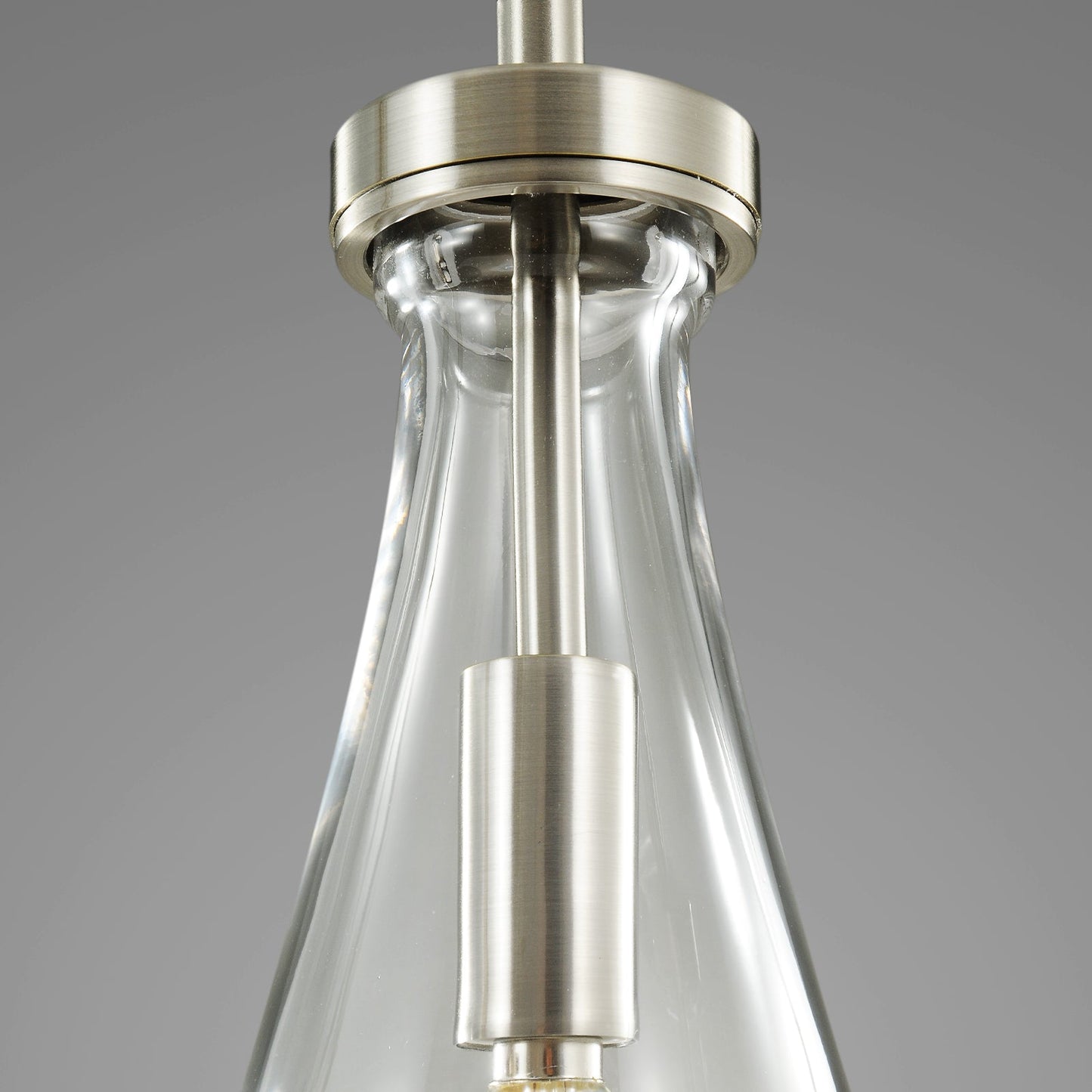 Raindrop Round Bedroom Chandelier 5 Lights 14"D