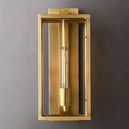 Randy Outdoor Square Lantern Bedroom Wall Sconce 18"