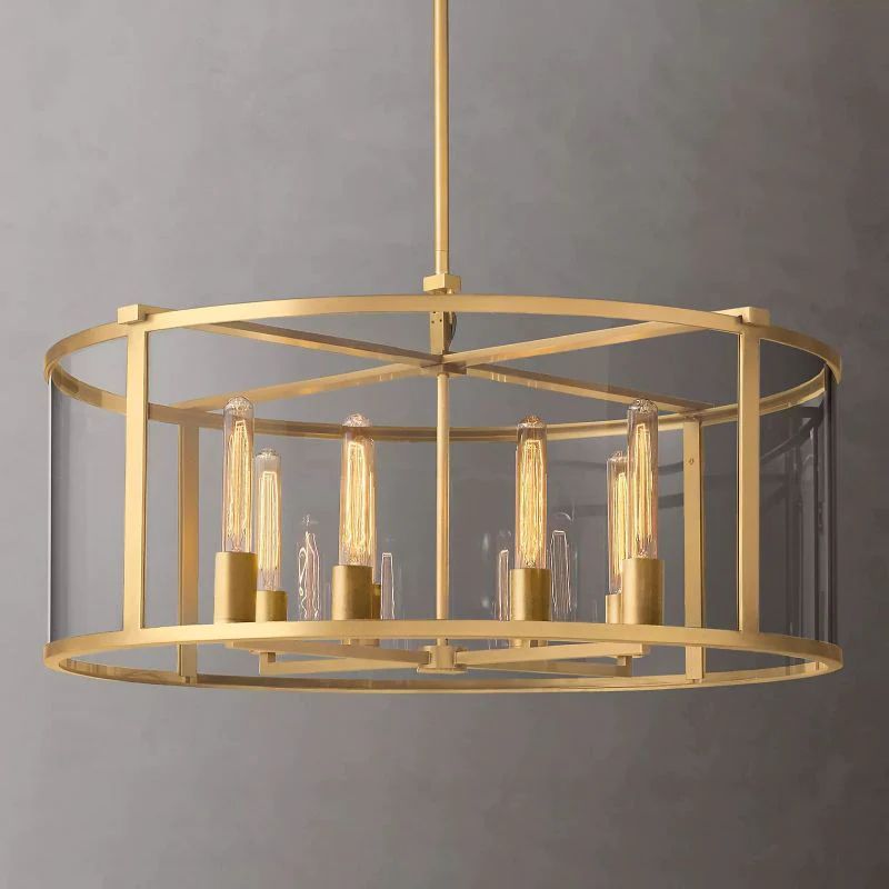 Randy Vintage Round Chandelier 33"