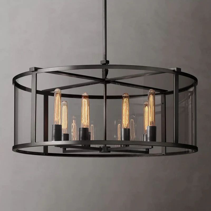 Randy Vintage Round Chandelier 33"