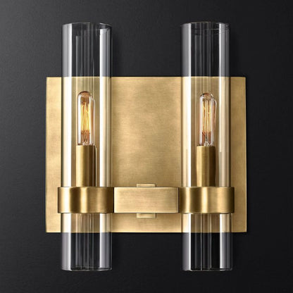 Rata Blown Glass Double Bathroom Wall Sconce