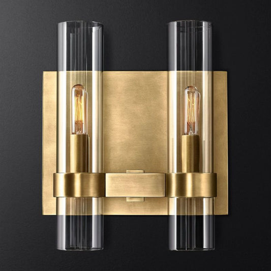 Rata Blown Glass Double Bathroom Wall Sconce