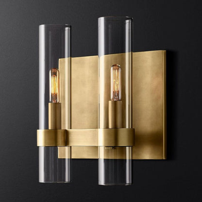 Rata Blown Glass Double Bathroom Wall Sconce