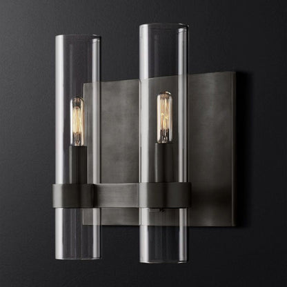 Rata Blown Glass Double Bathroom Wall Sconce