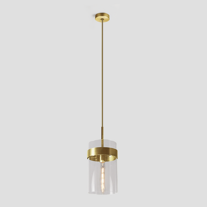 Rata Cylinder Glass Pendant