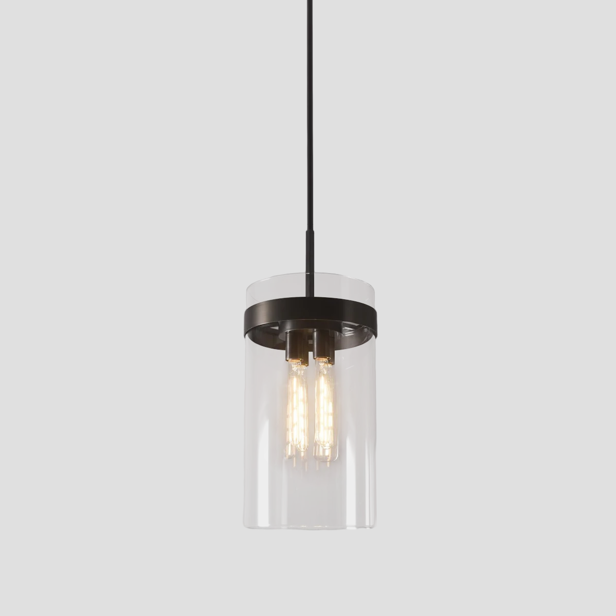 Rata Cylinder Glass Pendant