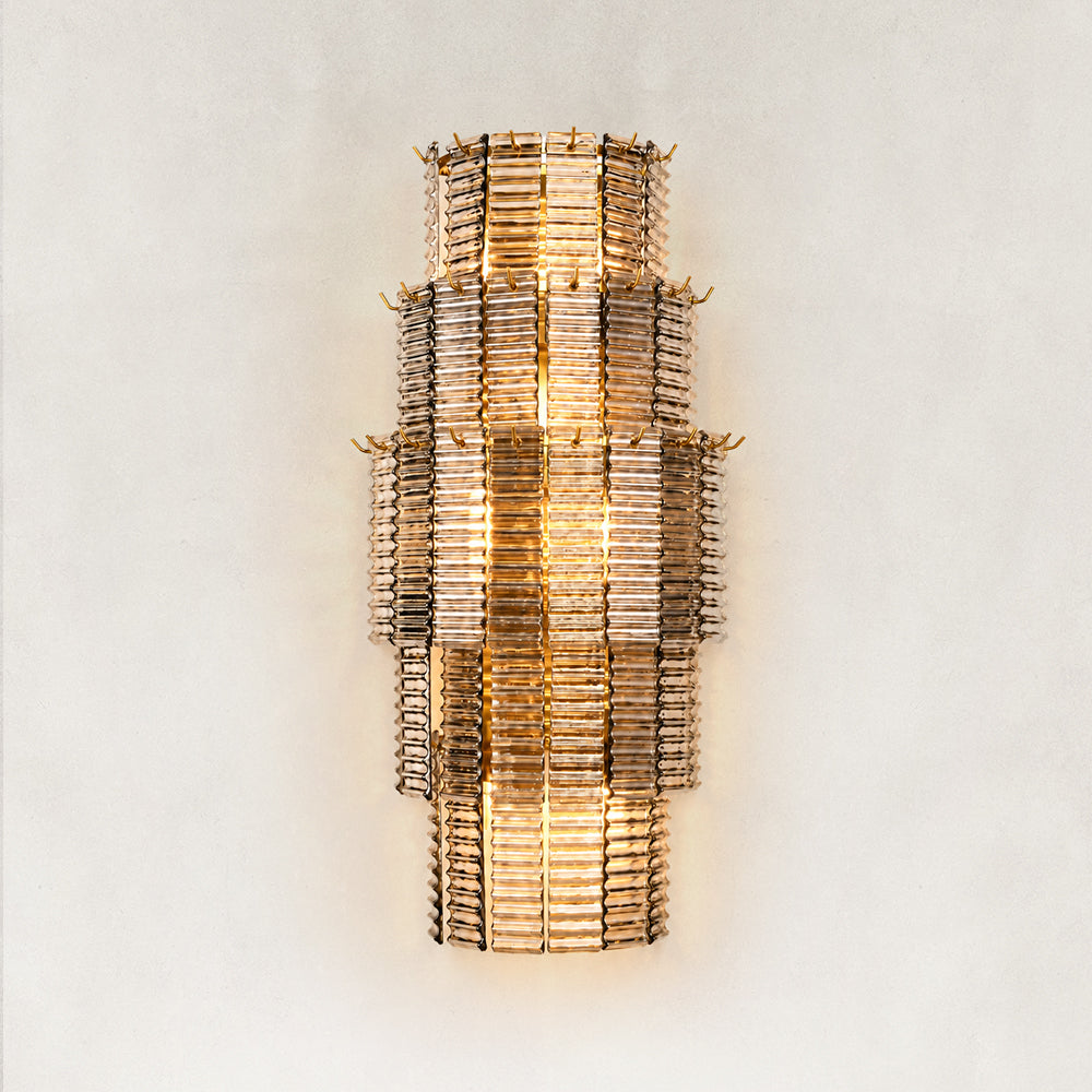 Renee Smoke Glass Wall Sconce