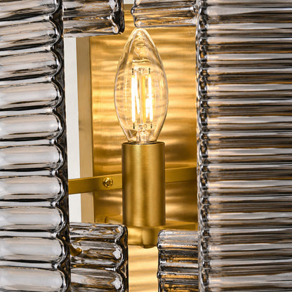 Renee Smoke Glass Wall Sconce