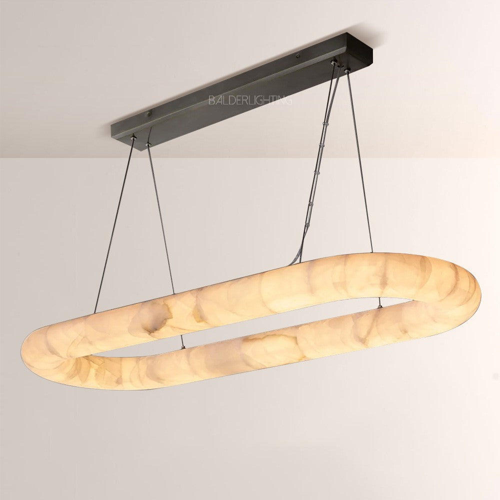 Rivage Lisse Oval Chandelier 74″W