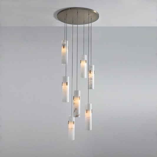 Alabaster Round Cluster Deco Pendant
