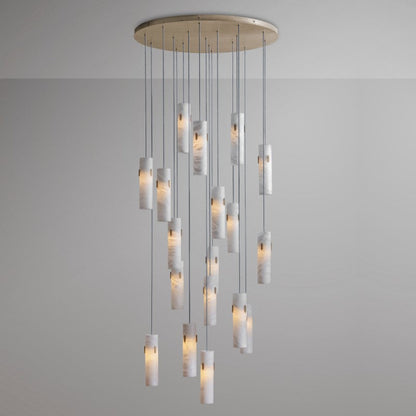 Alabaster Round Cluster Deco Pendant