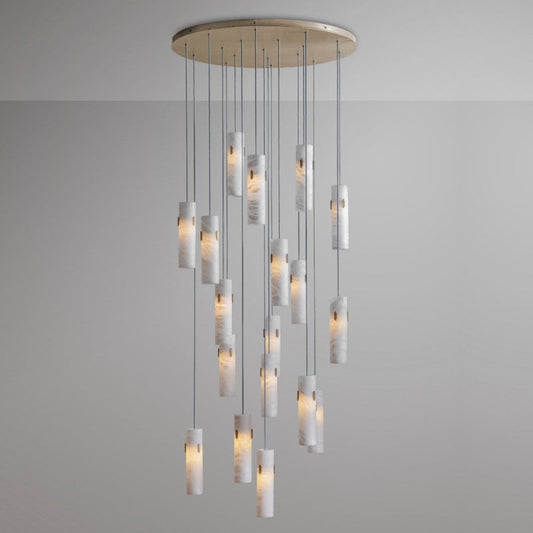Alabaster Round Cluster Deco Pendant