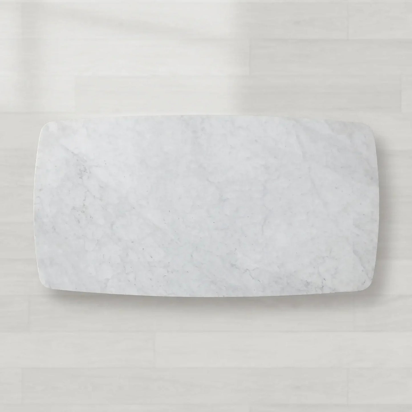 Sailor Germain Rectangular Marble Top Dining Table with Rennes Base