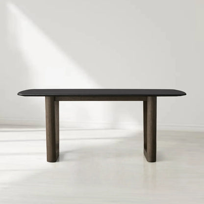 Sailor Germain Rectangular Solid Wood Dining Table with Rennes Base